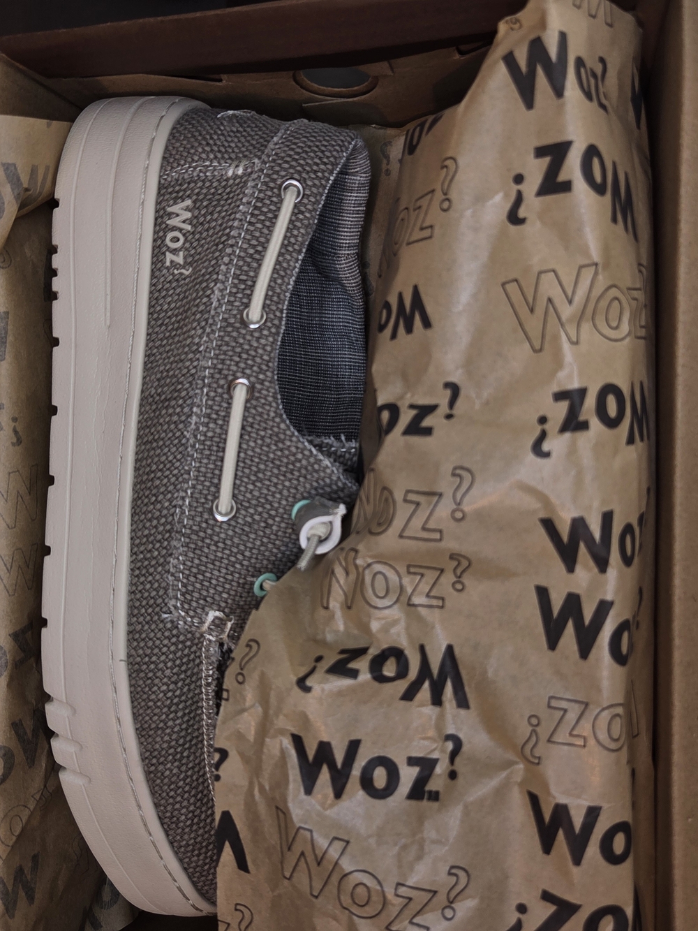 Woz James Bold Taupe Men’s Boat Shoes - Picture 11 of 14